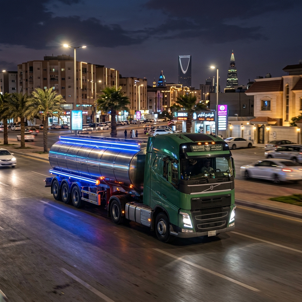 32 Ton Water Tank Night Delivery Riyadh